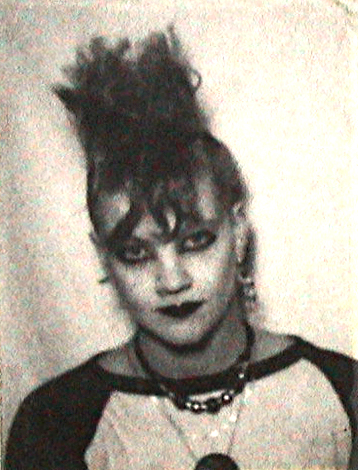 Angie Taylor at art college in 1982