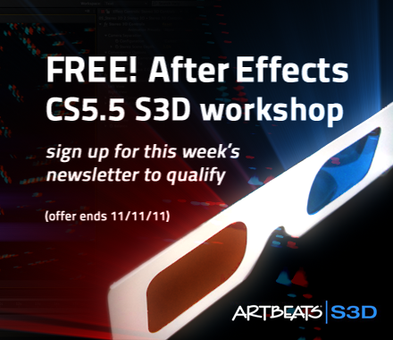FREE After Effects Stereoscopic 3D Workshop